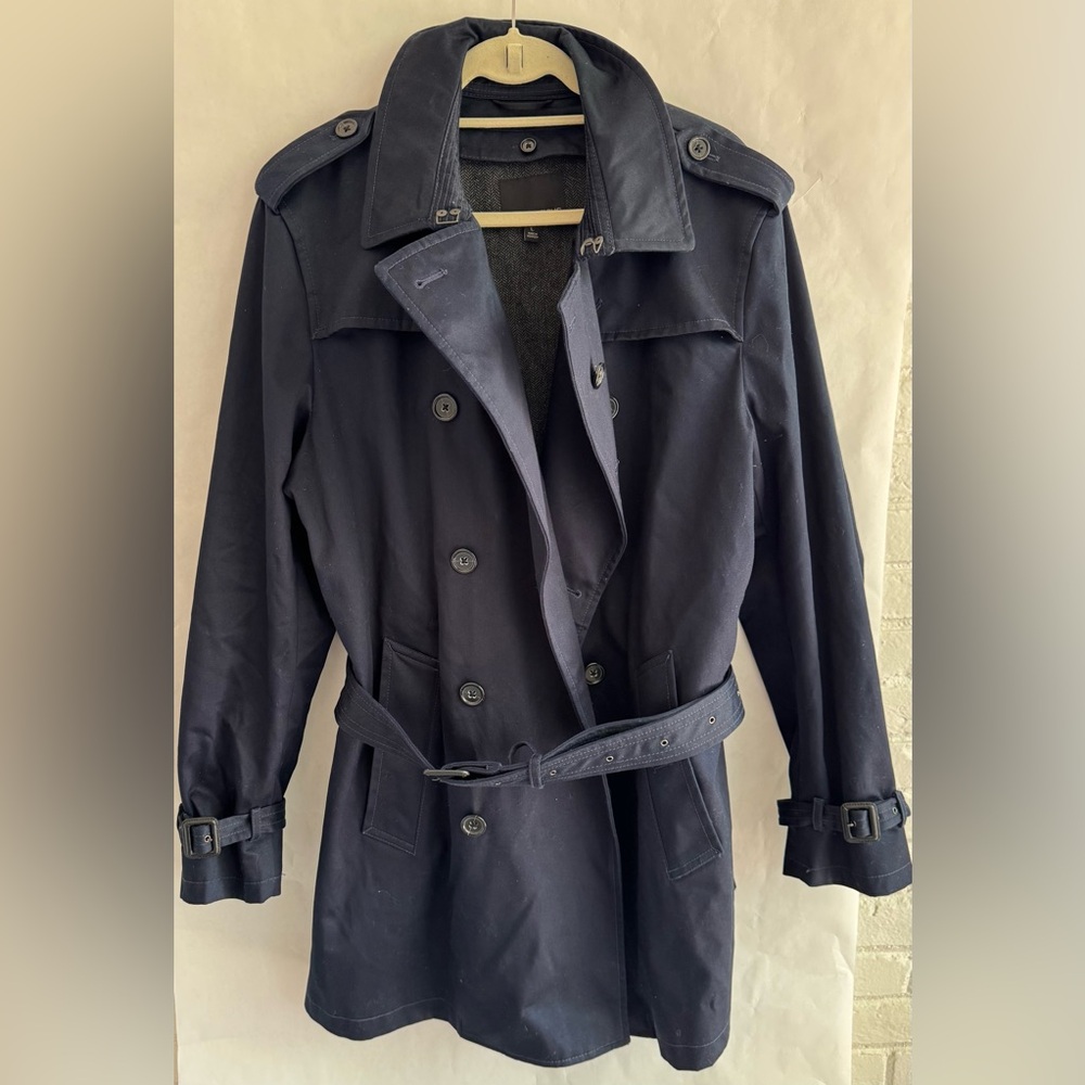 Banana Republic Navy Trench Coat